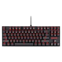 کیبورد گیمینگ ردراگون مدل K552 Kumara، سوییچ مکانیکال قرمز، Tenkeyless، نورپردازی RGB، قابلیت Anti-Ghosting