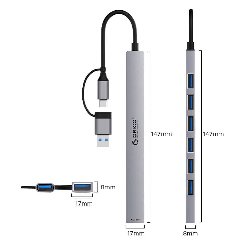هاب 7 پورت USB اوریکو مدل YSA2-U3