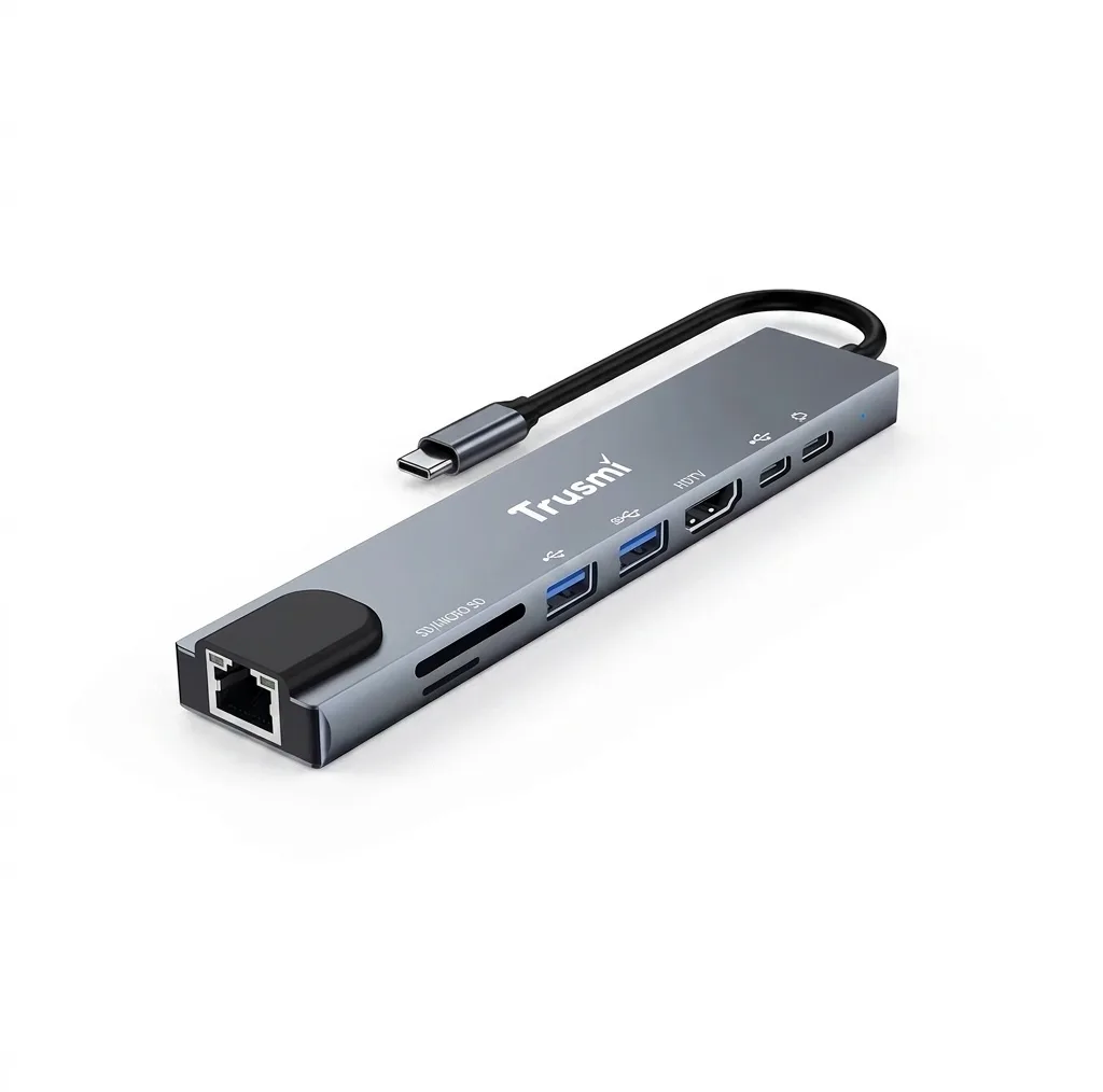 هاب 8 پورت USB-C تراسمی مدل DS01-02