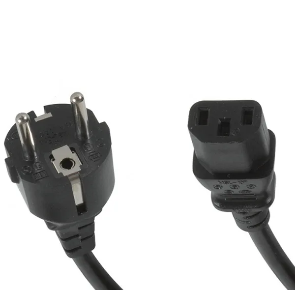 کابل برق 3 پین منبع تغذیه کامپیوتر بافو مدل C13 طول 1.5 متر