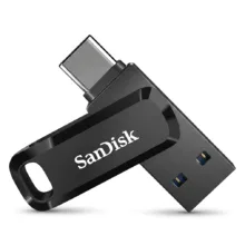 فلش مموری سن دیسک Ultra Dual Drive Go ظرفیت 256 گیگابایت با درگاه USB Type-C مقاوم در برابر خش، شوک، لرزش و گرد و غبار