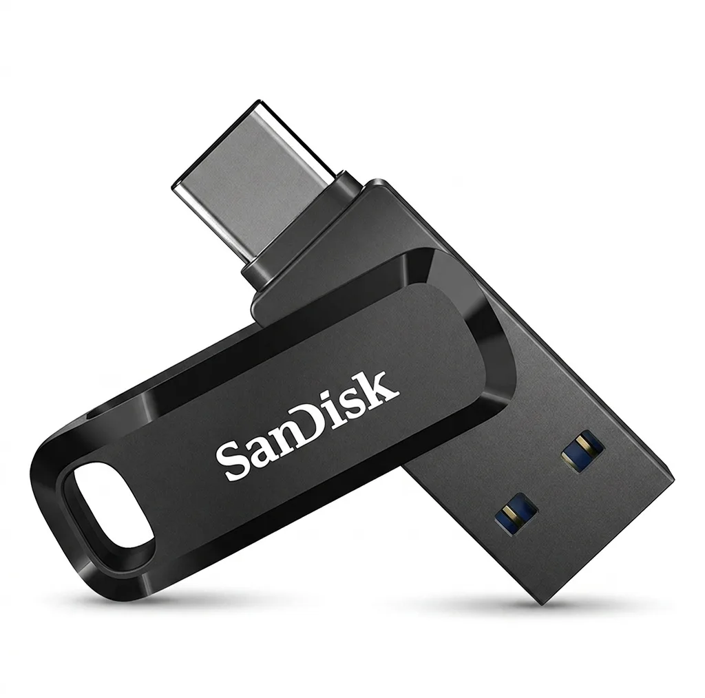 فلش مموری سن دیسک Ultra Dual Drive Go ظرفیت 256 گیگابایت با درگاه USB Type-C مقاوم در برابر خش، شوک، لرزش و گرد و غبار