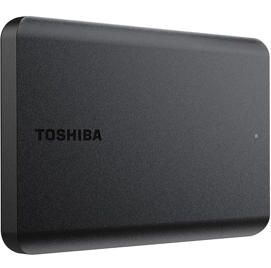 هارد اکسترنال توشیبا مدل Canvio Basics ظرفیت دو ترابایت دارای رابط USB Type-A 3.2
