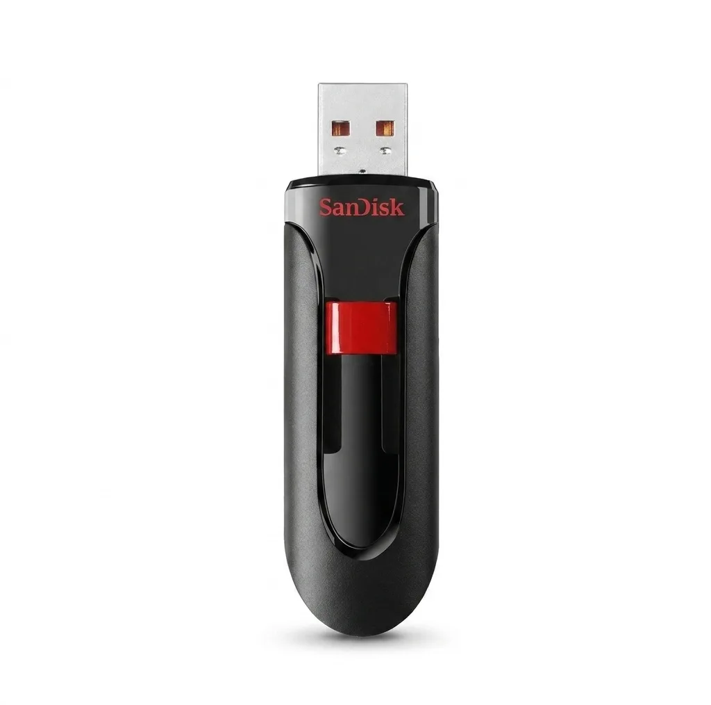 فلش مموری 256 گیگابایت سن دیسک مدل CRUZER GLIDE CZ60 با طراحی کشویی، رابط USB 2.0 و بدنه مقاوم در برابر اثر انگشت و لک