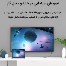 هاب ۴ پورت و مبدل USB-C به HDMI ماکار مدل MK-S-HDMI