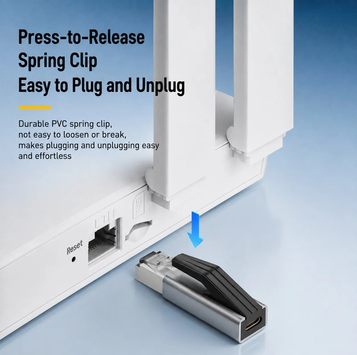 مبدل USB-C به LAN مدل RJ45A
