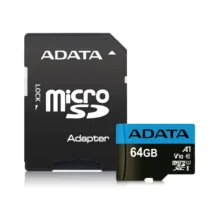 کارت حافظه microSDXC ای دیتا مدل Premier V10 A1 کلاس 10 استاندارد UHS-I سرعت 100MBps ظرفیت 64 گیگابایت