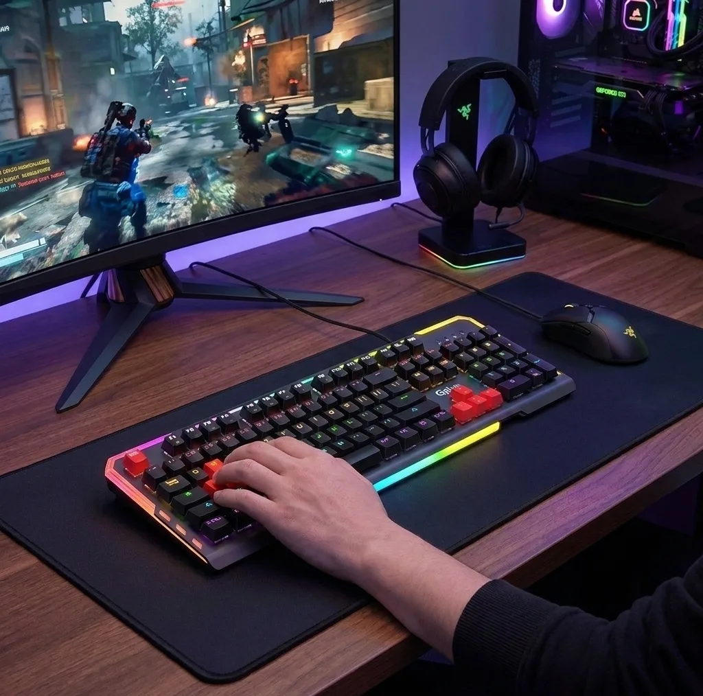 کیبورد مخصوص بازی جی پلاس مدل GMK-K560W