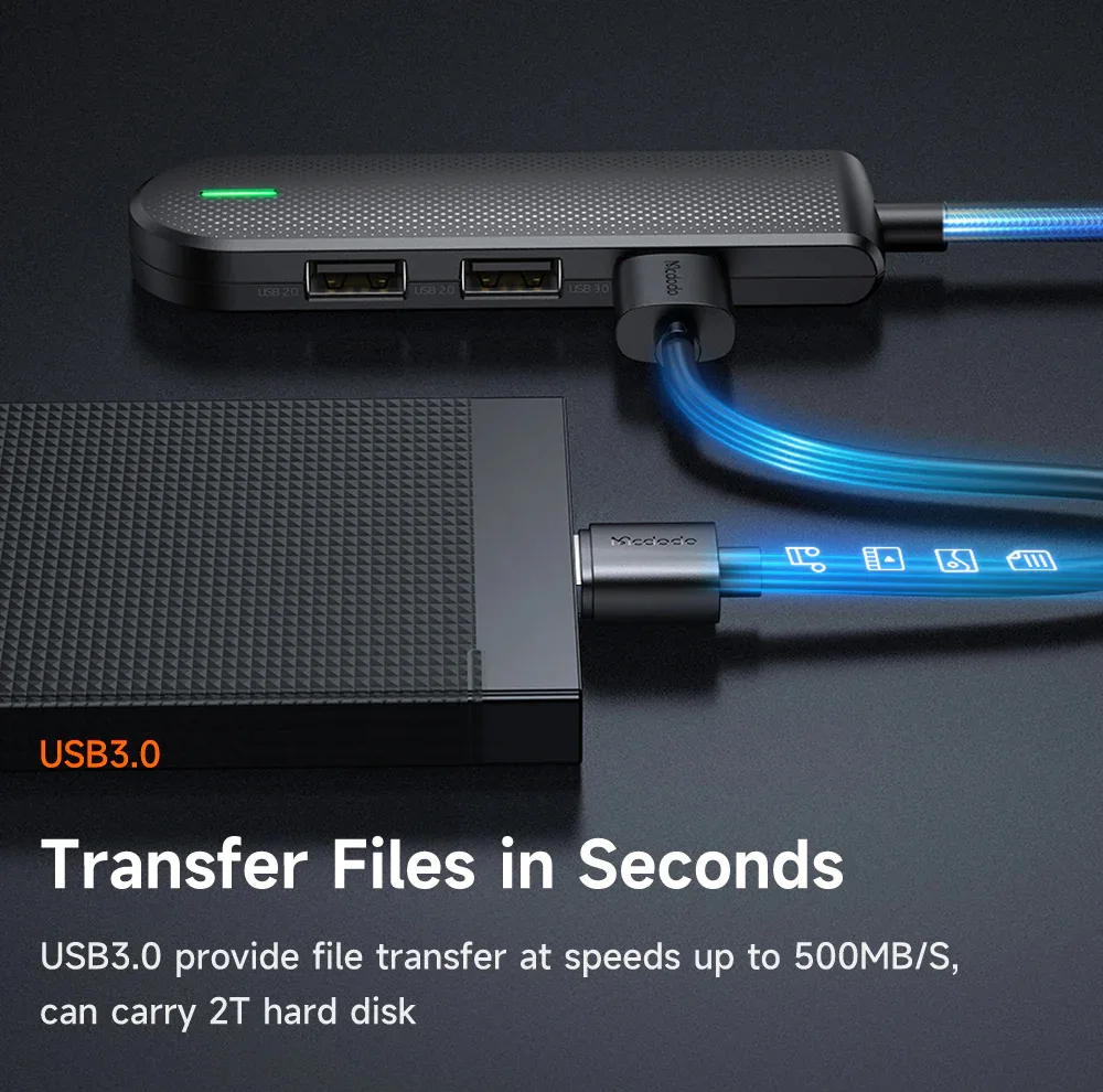 هاب 5 پورت USB-C مک دودو مدل HU1430