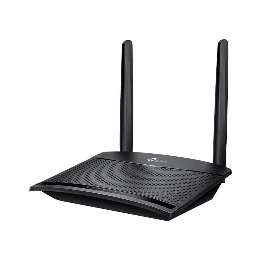 مودم روتر 4G تی پی‌لینک مدل TL-MR100 با پشتیبانی از شبکه 4.5G، قابلیت اتصال سیم کارت، آنتن خارجی، پورت LAN و WAN، مناسب استفاده خانگی و اداری و پشتیبانی همزمان تا 32 کاربر