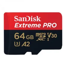 کارت حافظه microSDXC سن دیسک مدل Extreme PRO کلاس A2 استاندارد UHS-I U3 سرعت 170MBps ظرفیت 64 گیگابایت