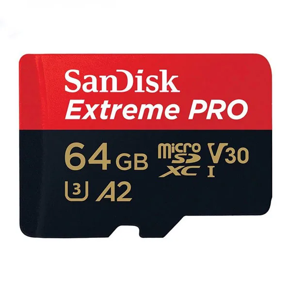 کارت حافظه microSDXC سن دیسک مدل Extreme PRO کلاس A2 استاندارد UHS-I U3 سرعت 170MBps ظرفیت 64 گیگابایت