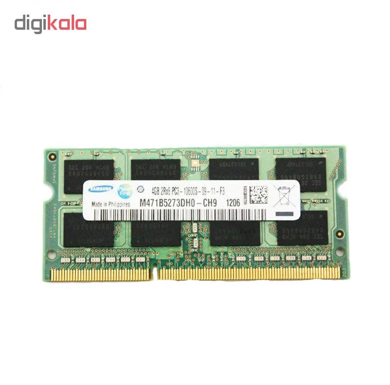 رم لپ تاپ DDR3 تک کاناله 1333 مگاهرتز CL11 سامسونگ مدل PC3 ظرفیت 4گیگابایت