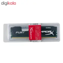 رم دسکتاپ DDR4 تک کاناله 2400 مگاهرتز CL15 کینگستون مدل HyperX Fury ظرفیت 16 گیگابایت