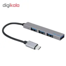 هاب 4 پورت USB-C مدل T809A