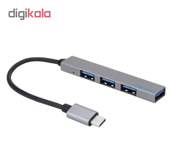 هاب 4 پورت USB-C مدل T809A