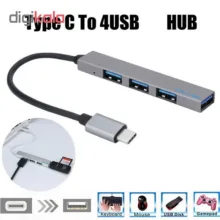 هاب 4 پورت USB-C مدل T809A