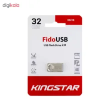 فلش مموری 32 گیگابایت کینگ استار مدل KS218 با رابط USB 2.0 و بدنه فلزی بندانگشتی