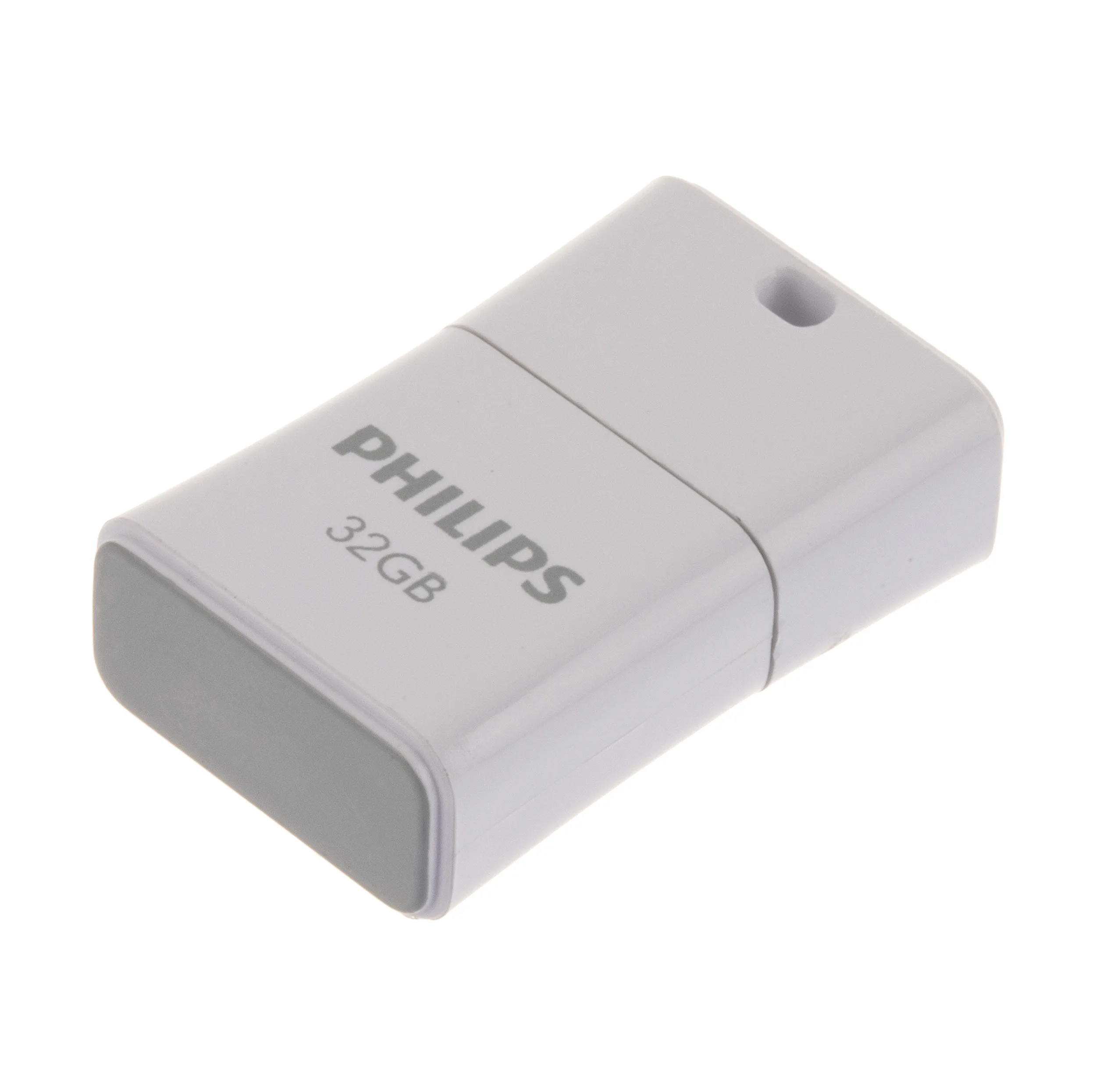 فلش مموری فیلیپس سری Picco مدل FM32FD85B ظرفیت 32 گیگابایت با رابط USB 2.0، درپوش محافظ و بند قابل جداشدن