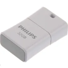 فلش مموری فیلیپس سری Picco مدل FM32FD85B ظرفیت 32 گیگابایت با رابط USB 2.0، درپوش محافظ و بند قابل جداشدن