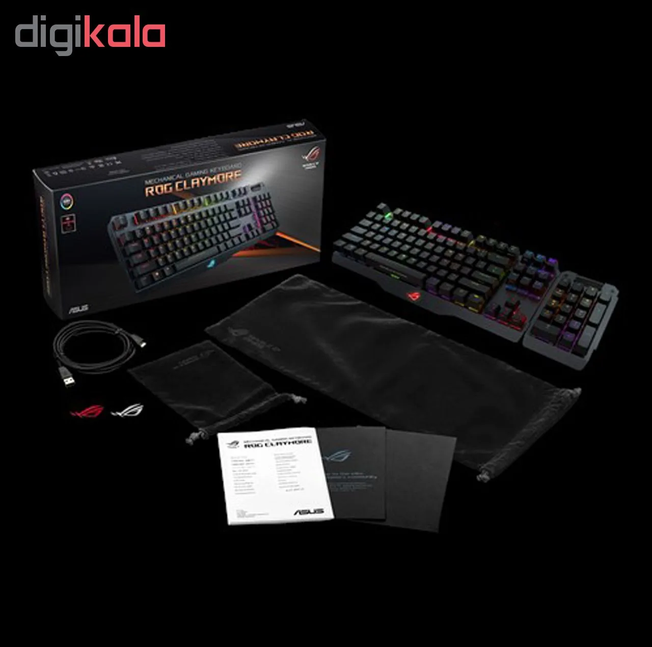 کیبورد مخصوص بازی ایسوس مدل ROG Claymore