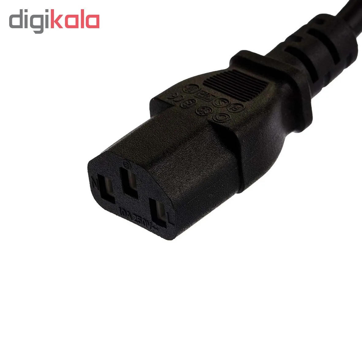 کابل برق سه پین منبع تغذیه کامپیوتر مدل P-KMZ طول 1.5 متر