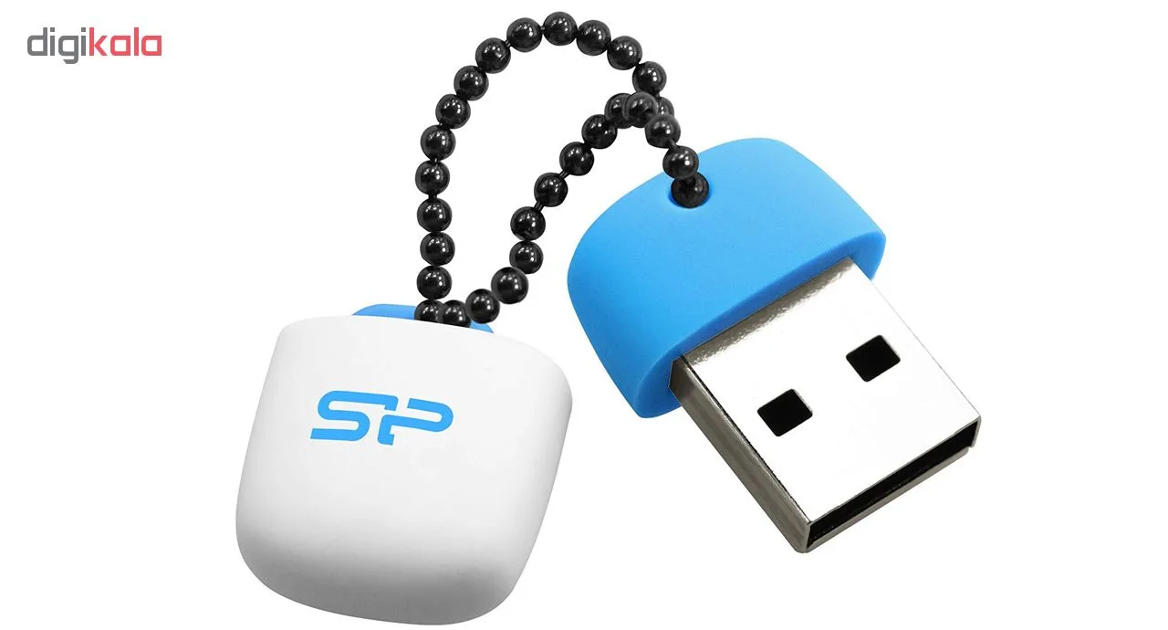 فلش مموری سیلیکون پاور مدل Touch T07 ظرفیت 32 گیگابایت، رابط USB 2.0، سازگار با ویندوز و مک، سرعت خواندن 15 مگابیت بر ثانیه و سرعت نوشتن 5 مگابیت بر ثانیه، طراحی مقاوم و سبک