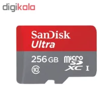 کارت حافظه microSDXC سن دیسک مدل Ultra کلاس 10 استاندارد UHS-I U1 سرعت 100MBps ظرفیت 256 گیگابایت