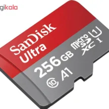 کارت حافظه microSDXC سن دیسک مدل Ultra کلاس 10 استاندارد UHS-I U1 سرعت 100MBps ظرفیت 256 گیگابایت