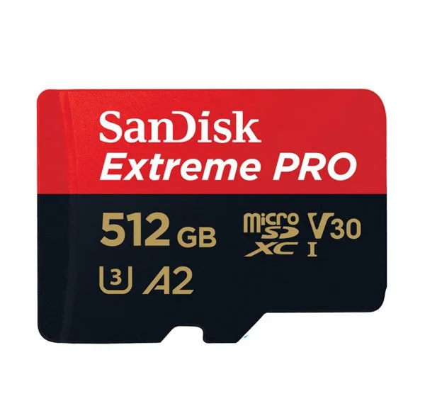 کارت حافظه microSDXC سن دیسک مدل Extreme PRO کلاس A2 استاندارد UHS-I U3 سرعت 170MBs ظرفیت 512 گیگابایت
