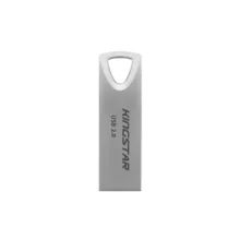 فلش مموری 64 گیگابایت کینگ استار مدل KS222 با رابط USB 2.0، بدنه فلزی و مقاومت در برابر آب، ضربه و گردوغبار