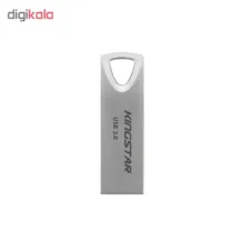فلش مموری 64 گیگابایت کینگ استار مدل KS222 با رابط USB 2.0، بدنه فلزی و مقاومت در برابر آب، ضربه و گردوغبار