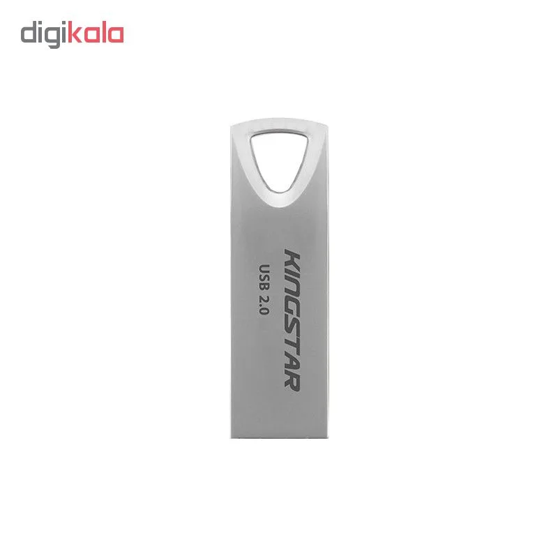 فلش مموری 64 گیگابایت کینگ استار مدل KS222 با رابط USB 2.0، بدنه فلزی و مقاومت در برابر آب، ضربه و گردوغبار