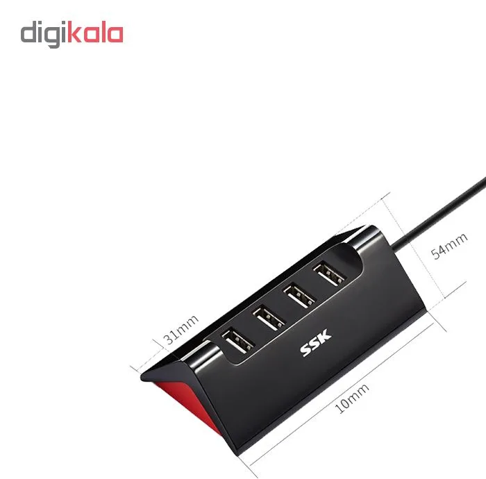 هاب 4 پورت USB 2.0 اس اس کا مدل SHU830
