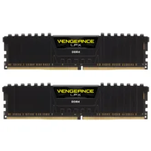 رم دسکتاپ کورسیر مدل Vengeance LPX DDR4 دو کاناله 32 گیگابایت 3200 مگاهرتز CL16 با هیتسینک آلومینیومی و پشتیبانی از XMP 2.0 برای اورکلاکینگ پایدار و خنک‌کنندگی بهینه