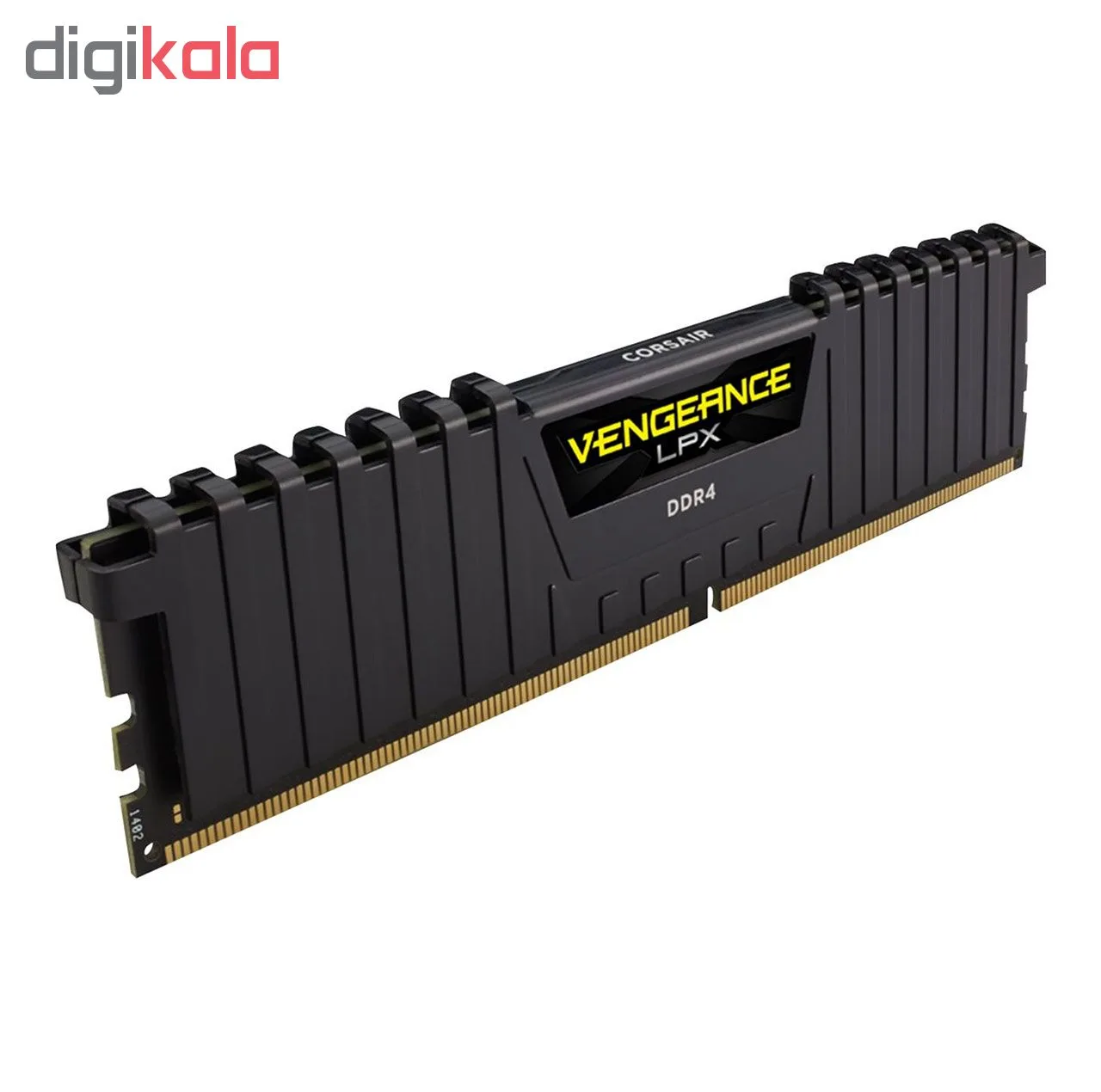 رم دسکتاپ کورسیر مدل Vengeance LPX DDR4 دو کاناله 32 گیگابایت 3200 مگاهرتز CL16 با هیتسینک آلومینیومی و پشتیبانی از XMP 2.0 برای اورکلاکینگ پایدار و خنک‌کنندگی بهینه