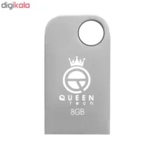 فلش مموری 8 گیگابایت کوئین تک مدل CELL با رابط USB 2.0، طراحی فشرده و مقاومت در برابر آب، ضربه، لرزش و گرد و غبار