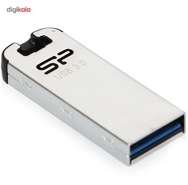 فلش مموری 64 گیگابایت سیلیکون پاور مدل Jewel J10 با رابط USB نسخه 3.0، بدنه استیل ضدزنگ با روکش ضداثر انگشت و مقاوم در برابر آب، لرزش و گردوغبار