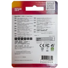 فلش مموری 64 گیگابایت سیلیکون پاور مدل Blaze B10 با رابط USB 3.1، نشانگر LED و خطوط بدنه حساس به دما