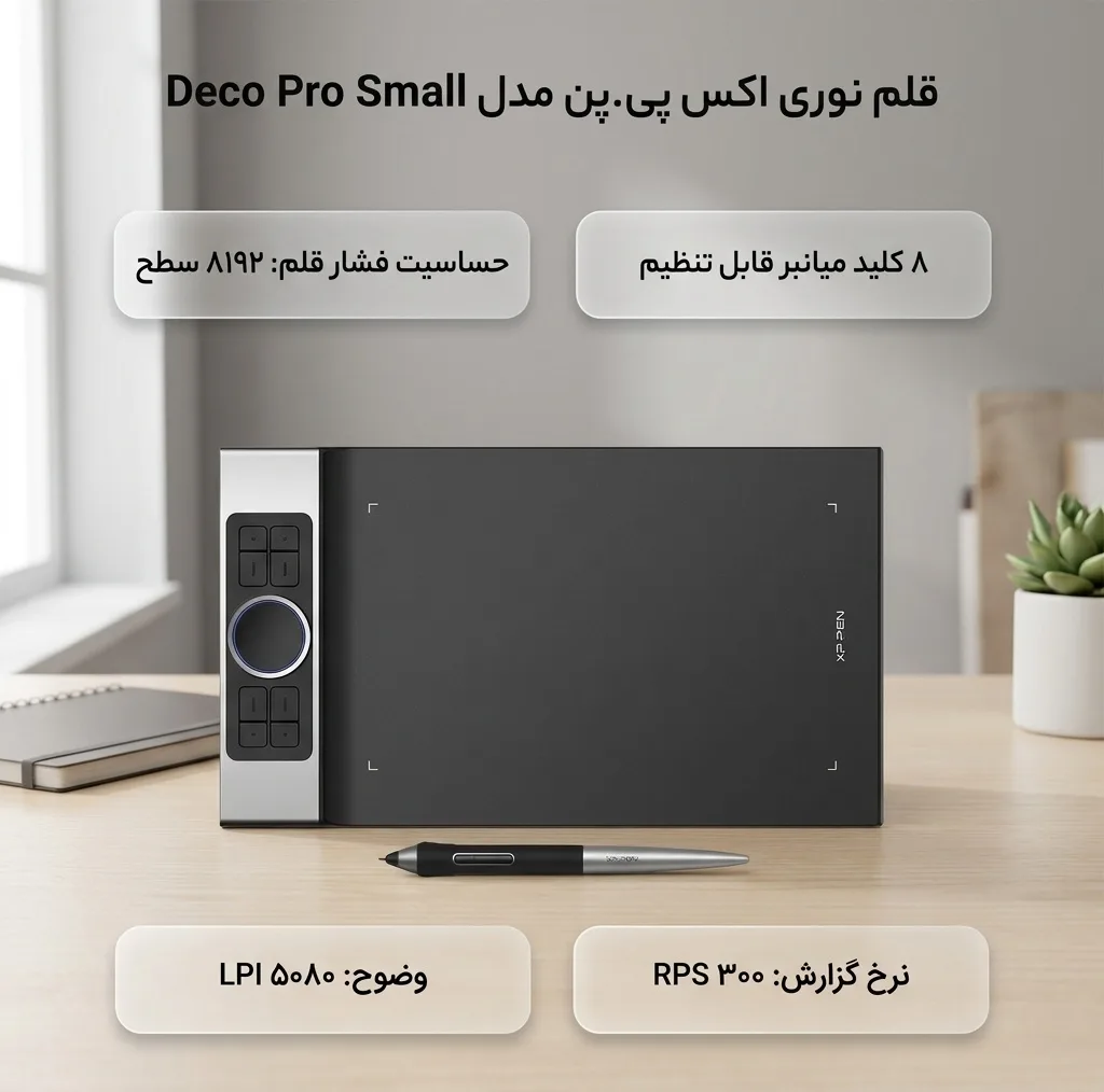 قلم نوری اکس پی.پن مدل Deco Pro Small