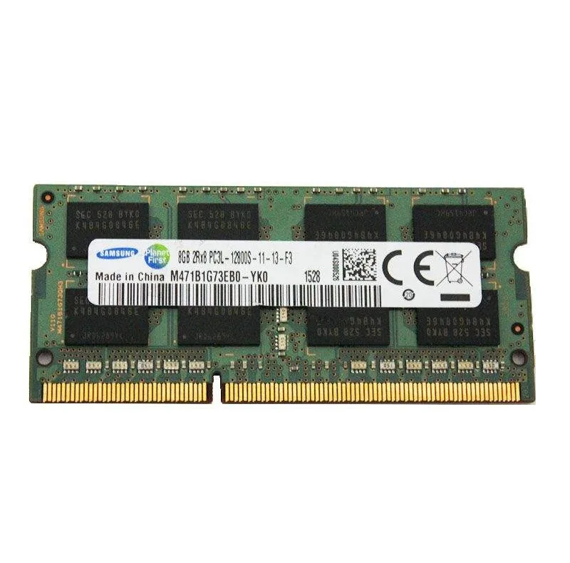 رم لپ‌تاپ DDR3L تک کاناله 8 گیگابایت سامسونگ مدل PC3L فرکانس 1600 مگاهرتز تایمینگ CL11 ولتاژ 1.35 ولت