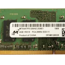 رم لپ تاپ DDR4 تک کاناله 2666 مگاهرتز CL19 میکرون مدل PC4 ظرفیت 4 گیگابایت