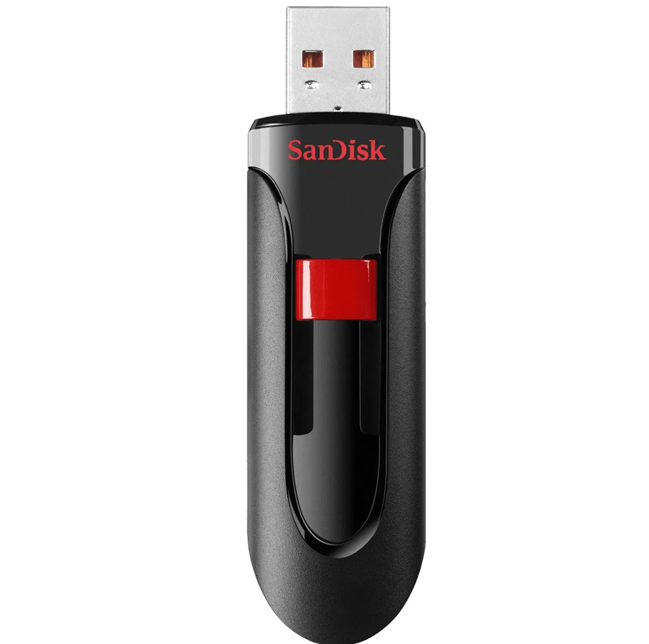 فلش مموری 256 گیگابایت سن دیسک مدل CRUZER GLIDE CZ60 با طراحی کشویی، رابط USB 2.0 و بدنه مقاوم در برابر اثر انگشت و لک