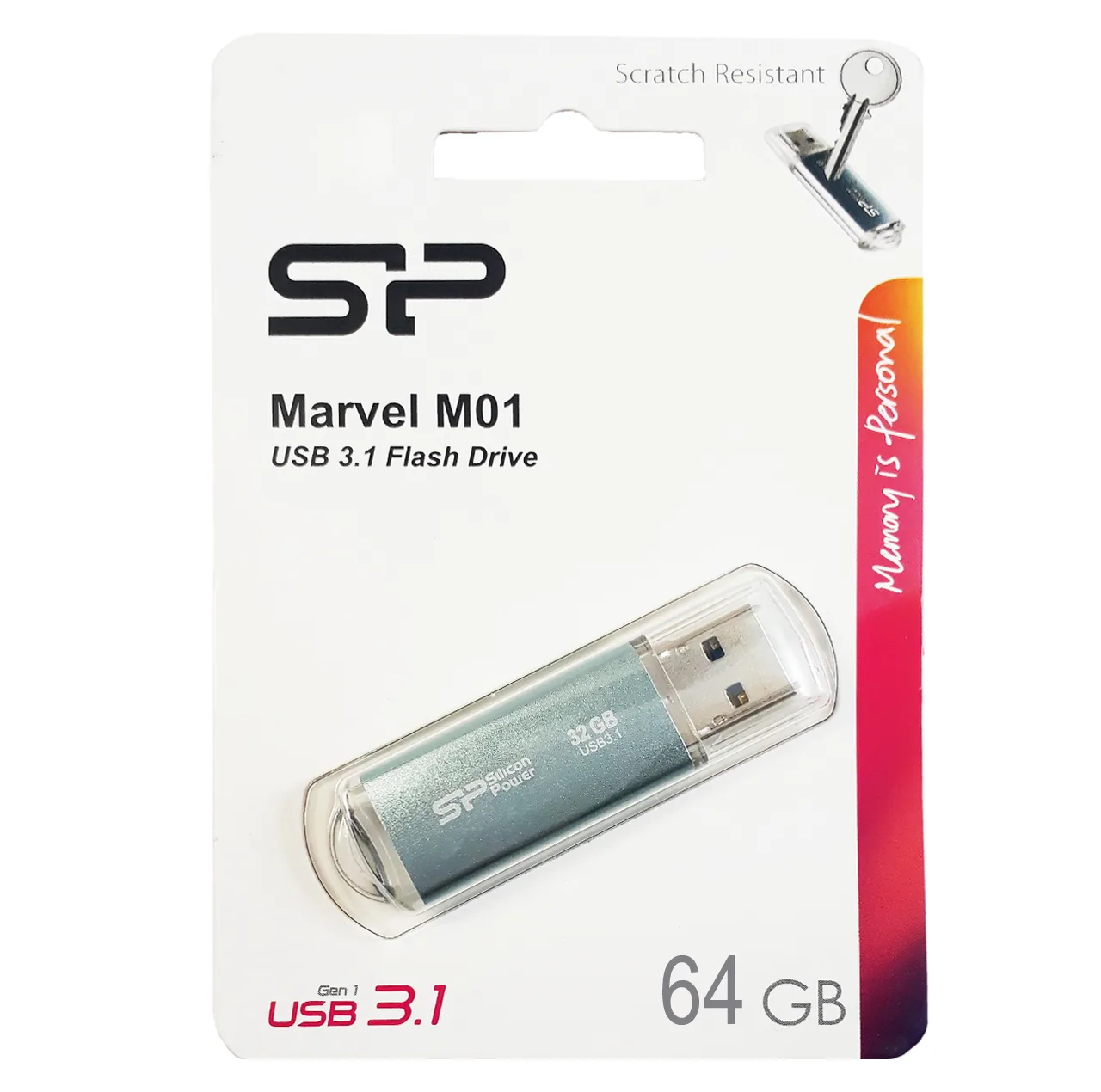 فلش مموری سیلیکون پاور مدل Marvel M01 ظرفیت 64 گیگابایت