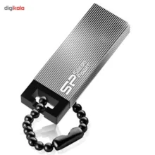 فلش مموری 32 گیگابایت سیلیکون پاور مدل Touch 835 با رابط USB 2.0، بدنه فلزی ضدخش و مقاوم در برابر آب، ضربه، فشار و گردوغبار، طراحی بدون درب