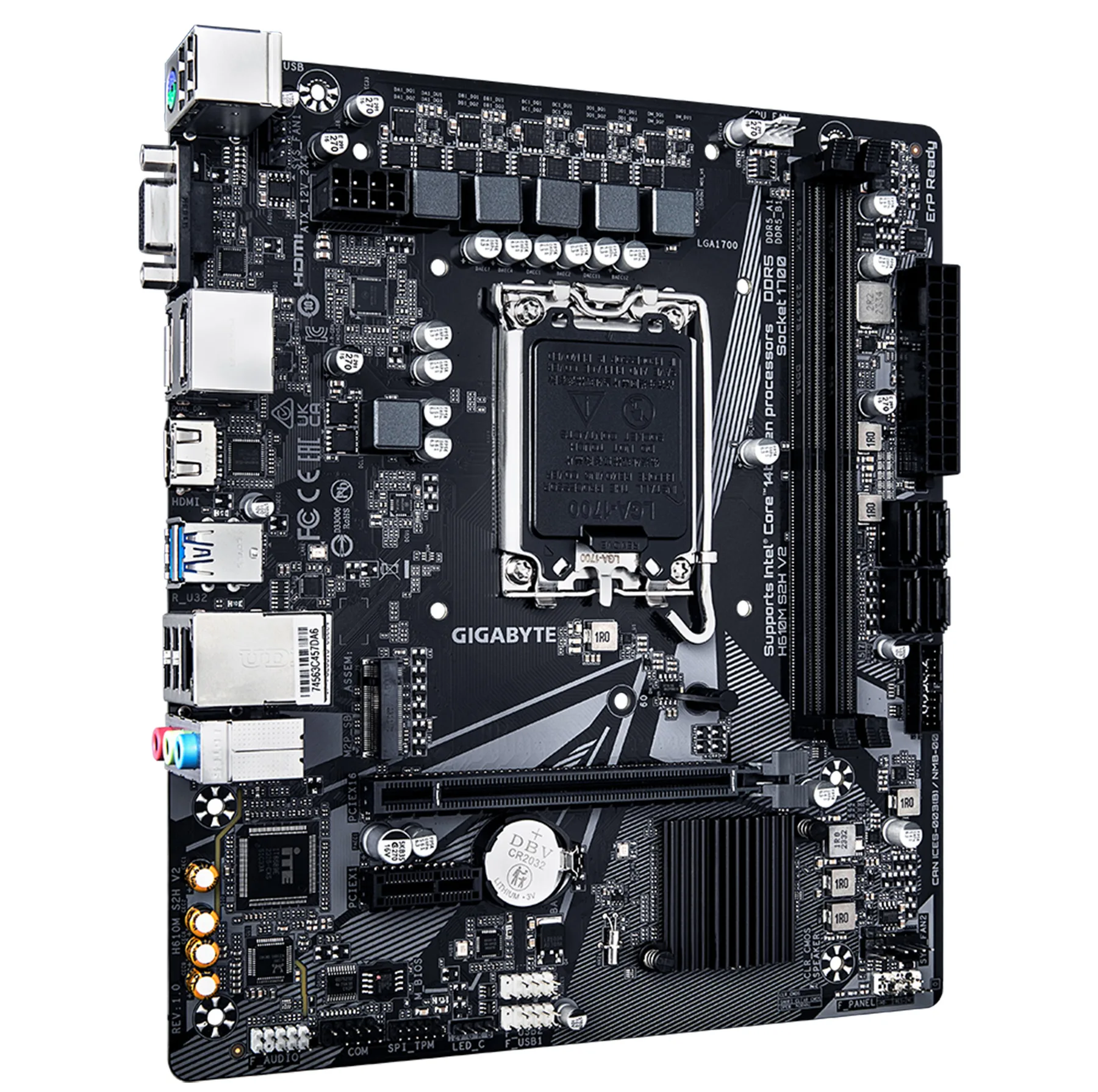 مادربرد گیگابایت مدل H610M S2H V2 rev. 1.0