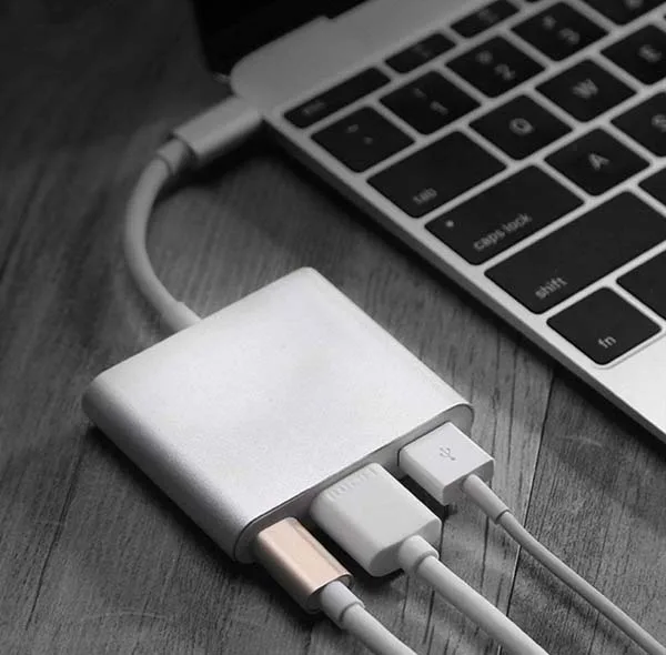 تبدیل USB-C به HDMI/USB/PD آی فورتک مدل IFOR-03