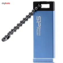 فلش مموری سیلیکون پاور Touch 835 ظرفیت 16GB، مقاوم در برابر خش و ضربه، بدنه فلزی سندبلاست شده، طراحی بدون درپوش، وزن سبک و گارانتی مادام‌العمر