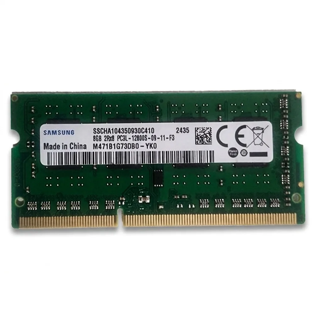رم لپ‌تاپ سامسونگ مدل YK0 ظرفیت 8GB DDR3L فرکانس 1600MHz تایمینگ CL11 تک کاناله SO-DIMM