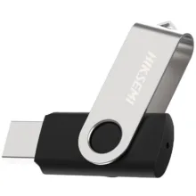فلش مموری چرخشی 64 گیگابایت هایک سمی مدل HS-USB-M200S با رابط USB 3.0، مقاوم در برابر ضربه و سازگار با ویندوز، لینوکس و اندروید